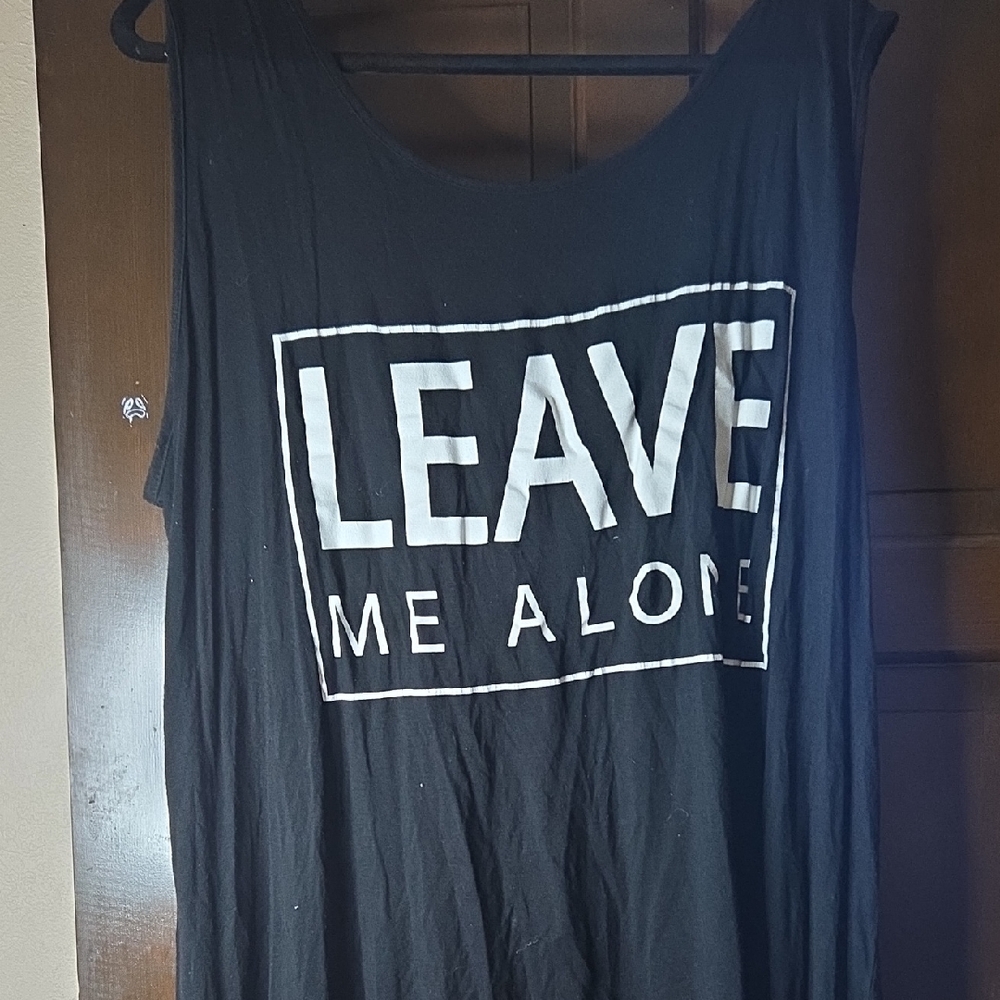 Black Graphic Tank Top